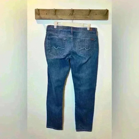7 For All Mankind Jeans cropped gwenevere women’s size 30 - Picture 5 of 6